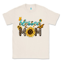 Natural Blessed mom sunflower butterfly mother's day Classic Tee - HowdyJamesFarm