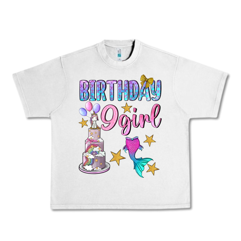 Birthday Girl 9 Urban Heavy Tee by BundleAndBundleShop | Teevron