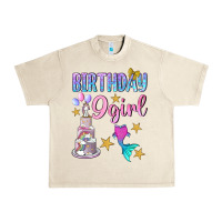 Sandshell Birthday Girl 9 Urban Heavy Tee - BundleAndBundleShop