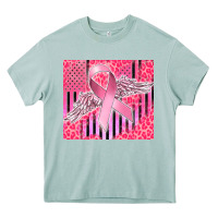 Arona cancer awareness american flag Heavy Core Tee - CowGirlArtShop