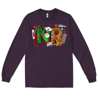 Plum christmas nr nurse practitioner nurse Long Sleeve Tee - LillyAllenDesigns