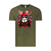 Vintage Olive hip hop Vintage Tee - FaDigitalArtStudio