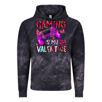 Cloud Black gaming is my valentine Vintage Hoodie - CowhideDigitalArt