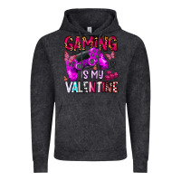 Vintage Black gaming is my valentine Vintage Hoodie - CowhideDigitalArt