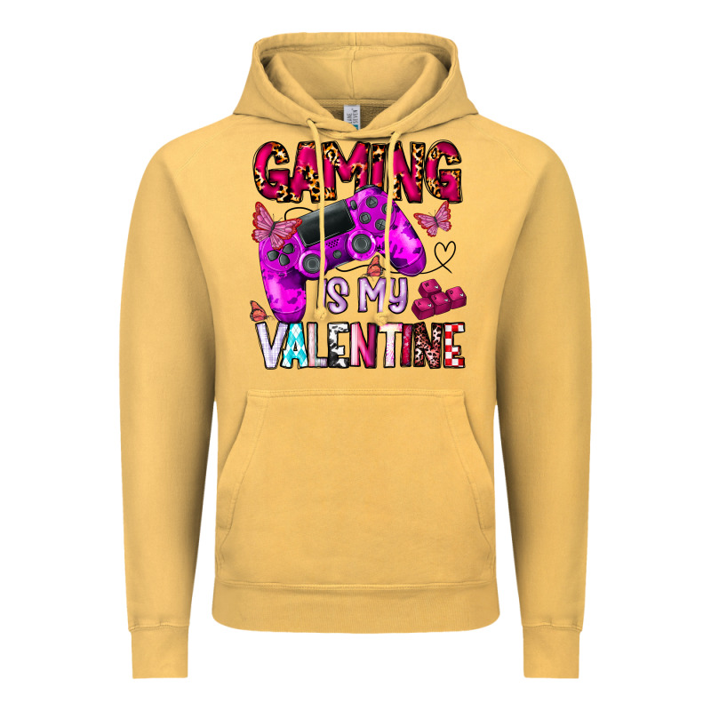 Gaming Is My Valentine Vintage Hoodie by CowhideDigitalArt | Teevron