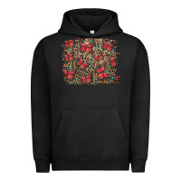 Pigment Black Easter Butterflies Background Urban Hoodie - RanaPortraitStore
