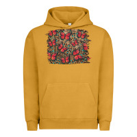 Pigment Peanut Butter Easter Butterflies Background Urban Hoodie - RanaPortraitStore