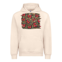 Sandshell Easter Butterflies Background Urban Hoodie - RanaPortraitStore