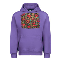 Tulip Easter Butterflies Background Urban Hoodie - RanaPortraitStore
