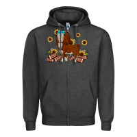 Charcoal Heather football hereford sunflower Zipper Hoodie - JahusDesignShop
