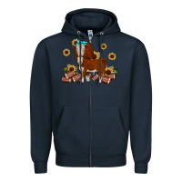 Navy football hereford sunflower Zipper Hoodie - JahusDesignShop