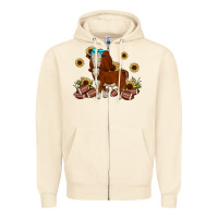 Sandshell football hereford sunflower Zipper Hoodie - JahusDesignShop