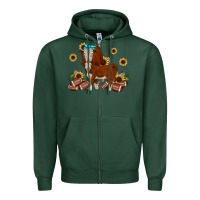 Sports Green football hereford sunflower Zipper Hoodie - JahusDesignShop