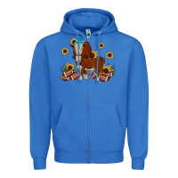 True Royal football hereford sunflower Zipper Hoodie - JahusDesignShop