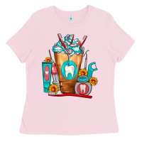 Dentist Cold Drink Frappe Ladies Tee | Teevron