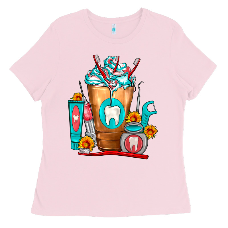Dentist Cold Drink Frappe Ladies Tee by FaDigitalArtStudio | Teevron