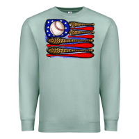 Seafoam leopard baseball flag3 Premium Sweatshirt - JahusDesignShop