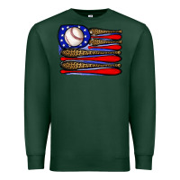 Sports Green leopard baseball flag3 Premium Sweatshirt - JahusDesignShop