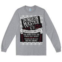 Heather Grey Dungeon Master, The Weaver of Lore & Fate Long Sleeve Tee - Bettercallsaul