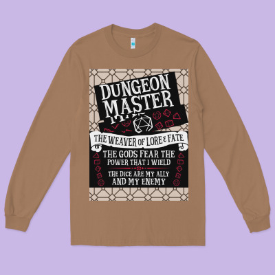 Dungeon Master, The Weaver Of Lore & Fate Long Sleeve Tee Designed By Bettercallsaul