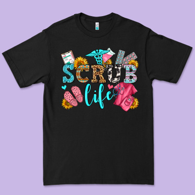 Scrub Life Olivia Premium Tee Designed By Oliviacreatesart