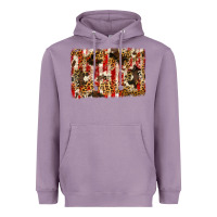 Lavender america, cowhide, leopard backgraund Heavyweight Hoodie - JahusDesignShop