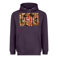 Plum america, cowhide, leopard backgraund Heavyweight Hoodie - JahusDesignShop