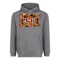 Storm america, cowhide, leopard backgraund Heavyweight Hoodie - JahusDesignShop
