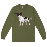 Army Green chihuahua Long Sleeve Tee - LillyAllenDesigns