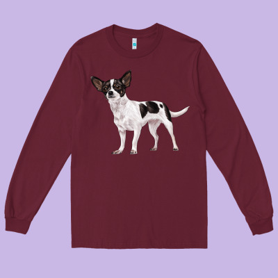 Chihuahua Long Sleeve Tee Designed By Lillyallendesigns