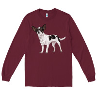 Burgundy chihuahua Long Sleeve Tee - LillyAllenDesigns