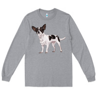 Heather Grey chihuahua Long Sleeve Tee - LillyAllenDesigns