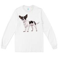 White chihuahua Long Sleeve Tee - LillyAllenDesigns