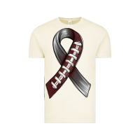 Vintage Arctic Gray Ribbon American Football Vintage Tee - BundleAndBundleShop
