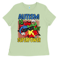 Matcha Autism is my superpower Autism Awareness Day Ladies Tee - FaDigitalArtStudio