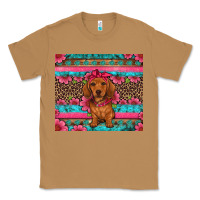Toasted Coconut dachshund puppy floral Classic Tee - Artiststas