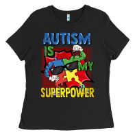 Black Autism is my superpower Autism Awareness Day Ladies Tee - FaDigitalArtStudio