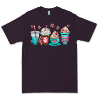 Plum mom fuel coffee cups Premium Tee - OliviaCreatesArt