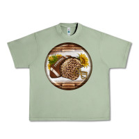 Oil Green american football round earrings Urban Heavy Tee - BundleAndBundleShop