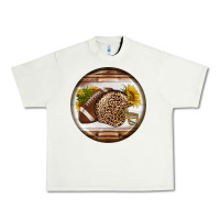 Pistachio american football round earrings Urban Heavy Tee - BundleAndBundleShop