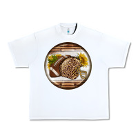White american football round earrings Urban Heavy Tee - BundleAndBundleShop