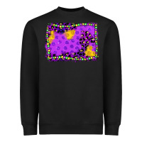 Black mardi gras background Heavyweight Sweatshirt - JahusDesignShop
