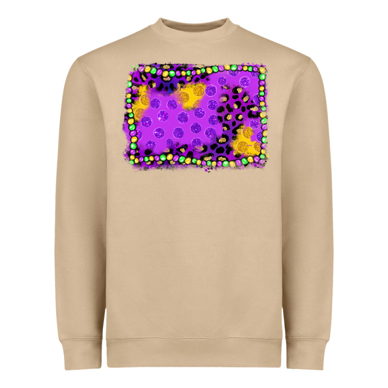 Mardi Gras Background Heavyweight Sweatshirt by JahusDesignShop | Teevron