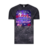 Cloud Black Why Fall İn Love When You Can Fall Asleep Vintage Tee - FaDigitalArtStudio