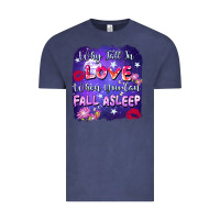 Vintage Denim Why Fall İn Love When You Can Fall Asleep Vintage Tee - FaDigitalArtStudio