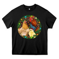 Black Christmas Chick Family Heavy Core Tee - RanaPortraitStore