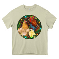 Mossy Christmas Chick Family Heavy Core Tee - RanaPortraitStore