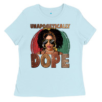 Baby Blue Unapologetically dope Ladies Tee - FaDigitalArtStudio