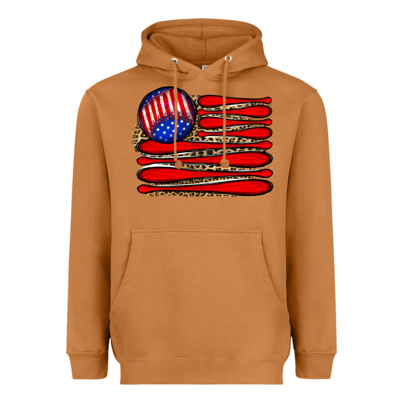 Leopard Baseball Flag5 Heavyweight Hoodie by JahusDesignShop | Teevron