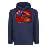 Navy leopard baseball flag5 Heavyweight Hoodie - JahusDesignShop